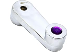 GG Grand General 56185 Chrome Plastic Window Crank w/Purple Jewel for Freightliner FLD/Classic