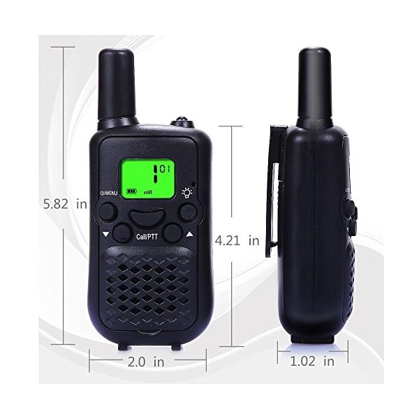 Walkie-Talkies-Wireless-Interphone-22-Channel-FRSGMRS-2-Way-Radio-2-miles-up-to-3-Miles-UHF-Handheld-Walkie-Talkies-for-KidsBusiness-Outdoor-Use-1-pair-Black