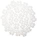 Heritage Lace Round Dogwood Doily, 14-Inch, White, Set of 2