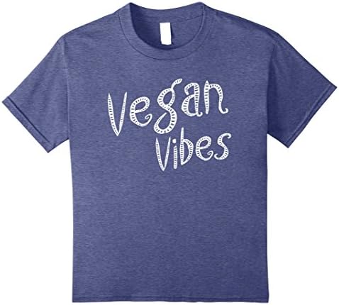 Kids Vegan Vibes T-Shirt 10 Heather Blue