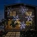 URcare Christmas LED Projector Lights, Waterproof White Snowflake Landscape Spotlight Show for Indoor Outdoor Garden, Lawn, Holiday Decoration (White)