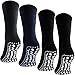 BRUBAKER 4 Pairs Slip Resistant Non Skid Soles Socks Size: US 9-11.5