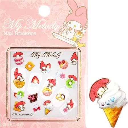 Amazon Co Jp マイメロディ ネイルシール スイーツ サンリオ ネイルシールコレクション ドラッグストア