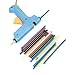 6 Colors 60 Sticks in Package Mini Hot Melt Glue Sticks ( Red , Green , Blue , Clear , Black , Yellow , 7mm X 150mm Each ) For Mini Hot Melt Glue Gun (20 W)