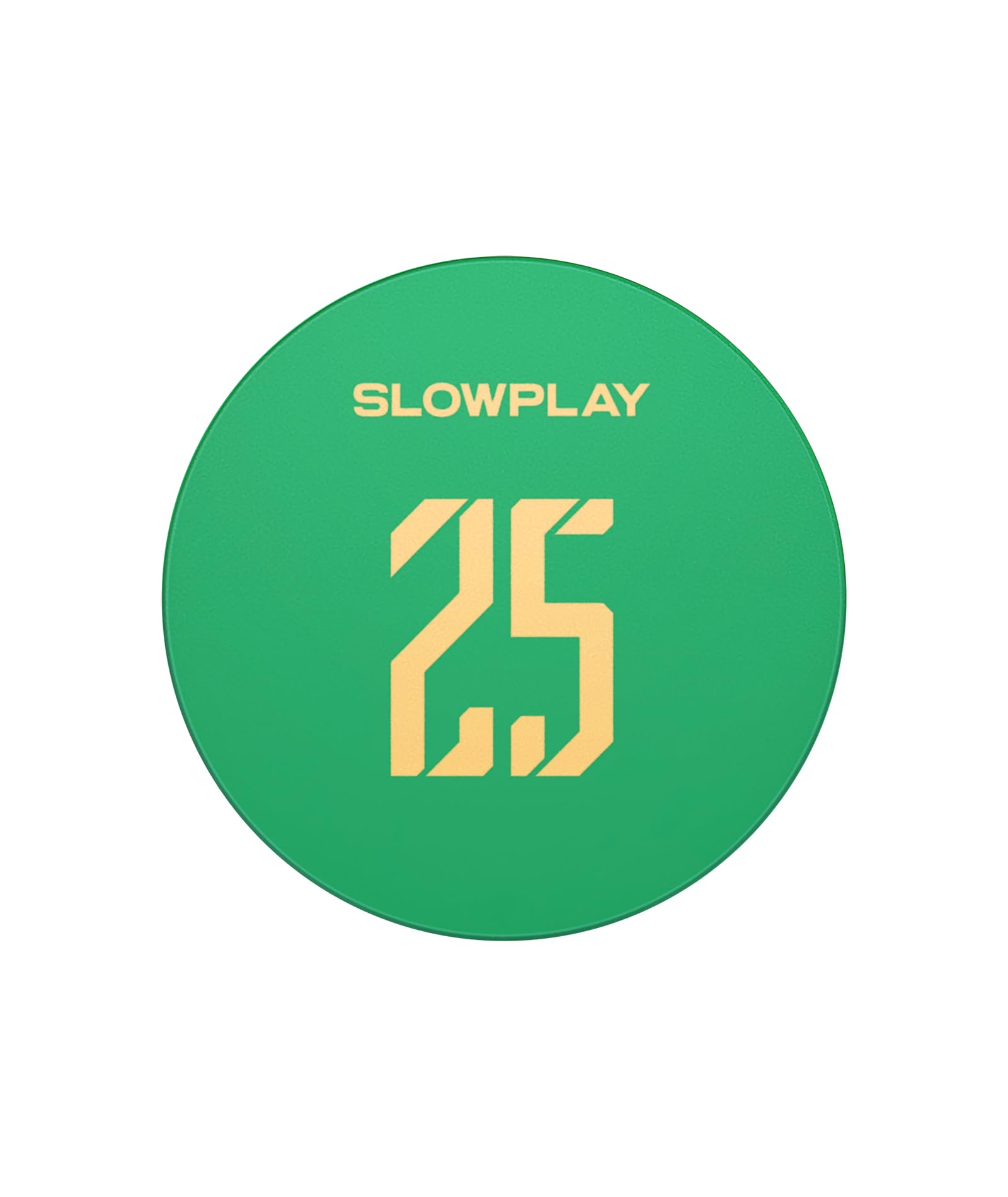 SLOWPLAY Godel Ceramic Poker Chips in Bulk, Casino Grade Ceramic 10-Gram Poker Chip for Texas Hold'em, 39mm Professional Chips Pack of 50 with Denomination of 25