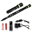Beegod Tactical Flashlight Handy Multifunctional Self Defense Survival Knife with T6 LED Rechargeable Adjustable Torch Emergency Light for Car Vehicle Hunting Camping Hiking Hunting Travel