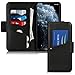 Toplive iPhone 11 Pro Case 5.8 Luxury Cowhide Genuine Leather iPhone 11 Pro Wallet Case with Kickstand,Black