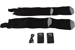 Electric Heated Socks Rechargeable, USB Powered 3 Heat Settings Pure Cotton Warm Socks for Men Women, Winter Outdoor Activiti