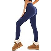 SINOPHANT Fleece Lined Leggings Women, Soft Elastic High Waisted Warm Thermal Winter Thick Yoga Pants