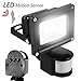 ETOPLIGHTING 10 Watt LED Motion Sensor PIR Flood Light for Indoor Outdoor Use, APL1177, Daylight White