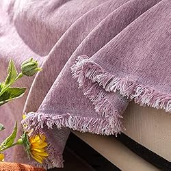 VClife Modern Purple Chenille Couch Cover Soft