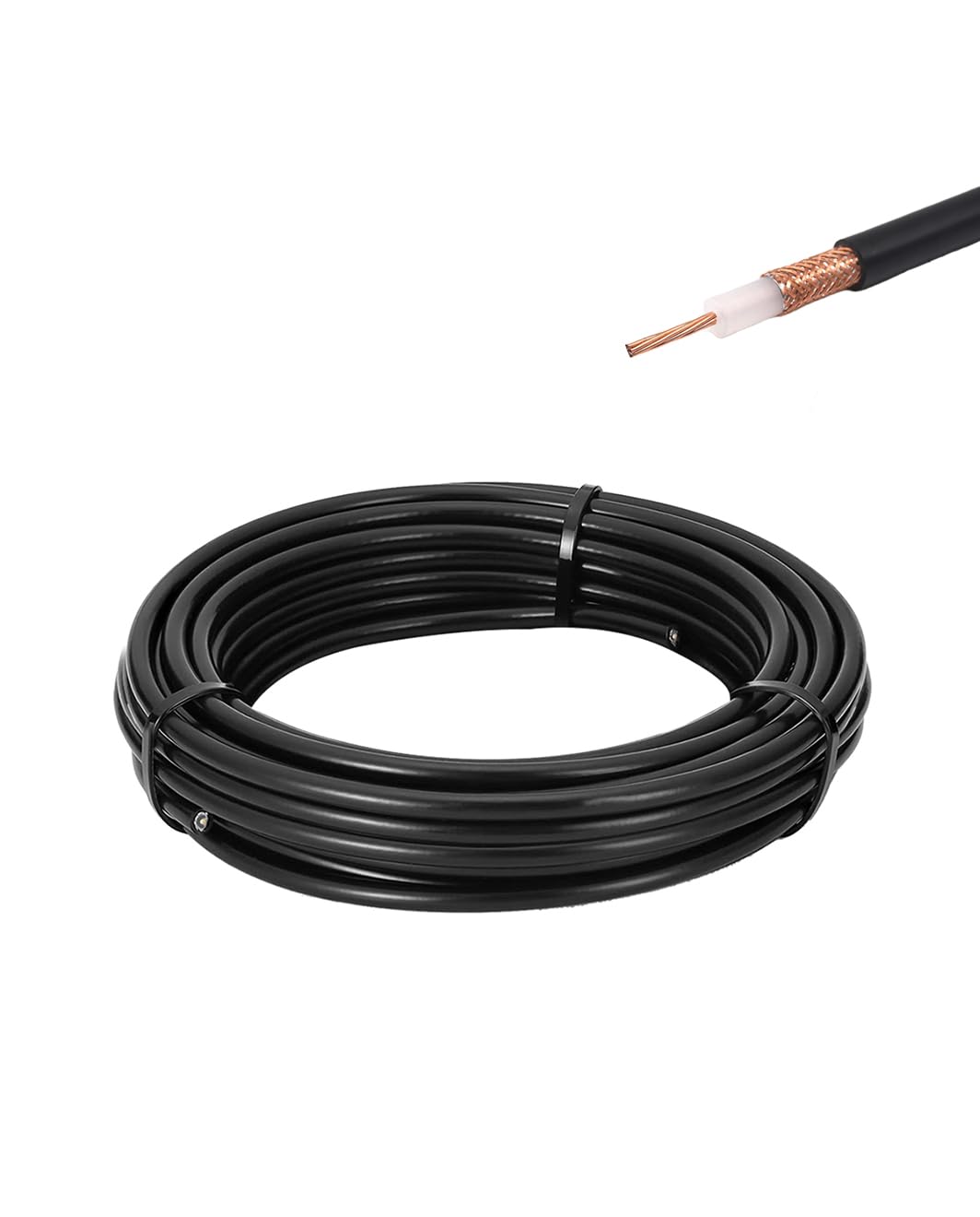 Vecys RG58 RF Coaxial Coax Cable 32.8FT/10M