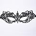 Jtshy 20 Pieces Lace Mask Masquerade Venetian Eyemask Halloween Sexy Woman Lace Mask for Halloween Masquerade Carnival Party Costume Ball, Black