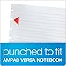 Ampad Wide-Ruled Refill Sheets for Ampad Versa Crossover Notebook, 5.5 x 8.5 Inch Size, White, 40 Sheets (25-621)