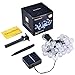 DecorNova 19.7 Feet 30-LED Solar String Lights Outdoor Crystal Ball Fairy Lights,Cool White