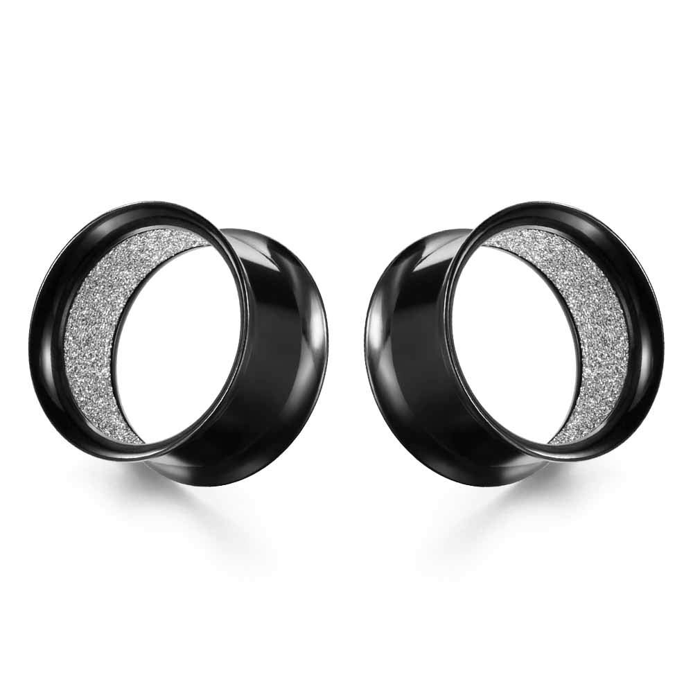 COOEAR Upgrade Eyelet Tunnels And Plugs Flesh Ear Gauges Earrings Piercing Double Flared Stretchers Expander 6mm to 25mm.
