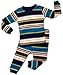 Leveret Striped 2 Piece Pajama Set 100% Cotton (3 Toddler, Colorful)