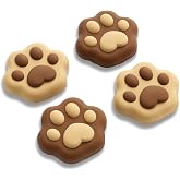 GeekShare Cat Paw Joystick Caps Compatible with Switch 2, Anti-Slip Silicone Thumb Grip Caps for Switch 2025, Milk Tea Brown, 4pcs