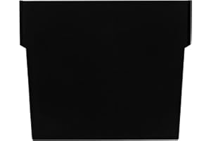 Akro-Mils 40120 Plastic Width Dividers for 4" Tall Shelf Bins Models 30120, 30128, and 30124, Custom Storage Inserts for Tools, Crafts & Supplies, 24-Pack, Black