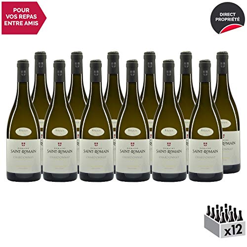 Vin de Savoie Chardonnay"Sous la Chapelle" Blanc 2017 - Domaine Saint-Romain - Vin AOC Blanc de Savoie - Bugey - Cépage Chardonnay - Lot de 12x75cl