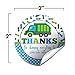 Garbage Truck Thank You Birthday Party Sticker Labels, 40 2