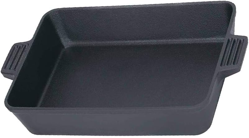 Iron Rectangular Cake Pan, 9 by 13 Inch, Black (New Version)