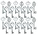 30PCS Assorted Vintage Skeleton Keys (The Juliet Collection, Silver)