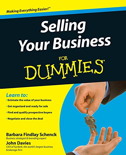 Selling Your Business For Dummies, by Barbara Findlay Schenck, John Davies