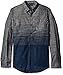 Burnside Men's Crushin It Long-Sleeve Woven Shirt Front Button Closure