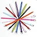 SUPVOX 20pcs 8mm Adjustable Leather Bracelet Strap Slide Wristbands Bracelets for Slide Letters Jewelry Making Charms