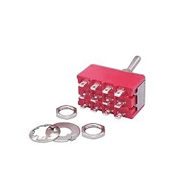 mxuteuk 2pcs MTS-403 12 Terminal 3 Position 4PDT