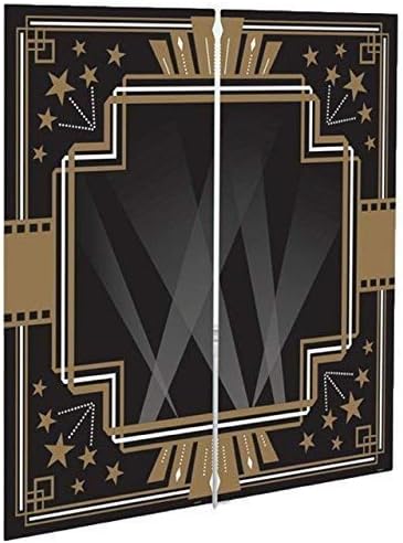 Amazon Com Fancy Me Large Black Gold Vintage Hollywood 1920s Art