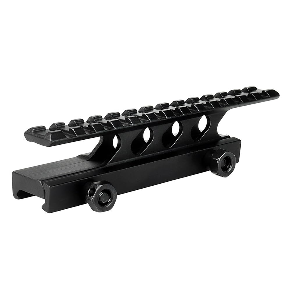 Paike Riser Mount, High Profile Scope Mount Base Riser Picatinny Rail 20mm Aluminum with 13 Picatinny Rail Slots