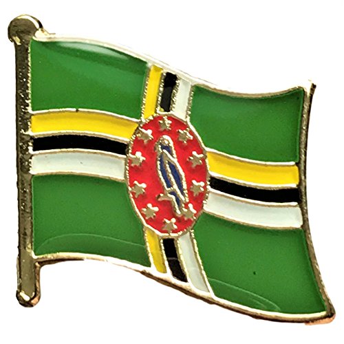 Backwoods Barnaby Dominica Flag Lapel Pin/International Travel Pins Collections by (0.75" x 0.75")
