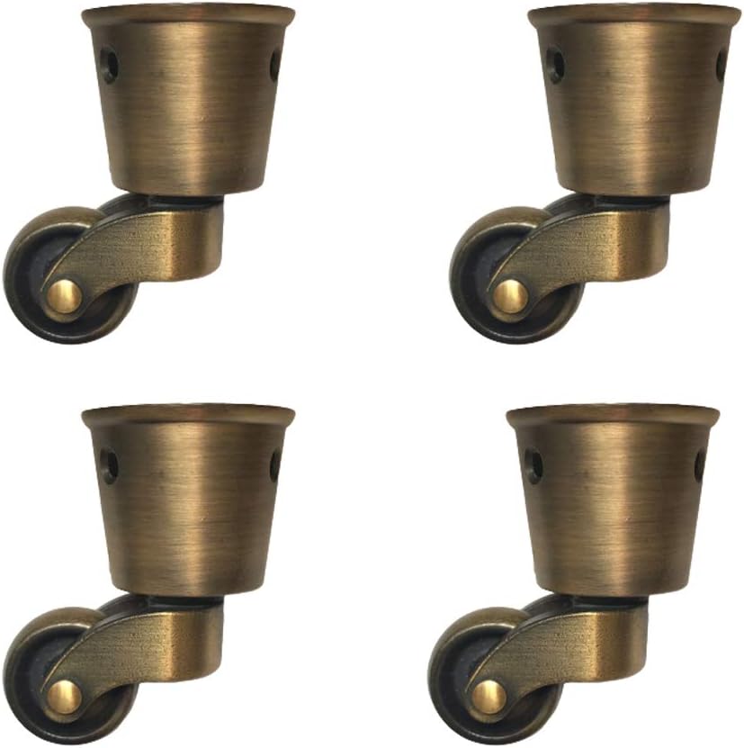 Set of 4 Swivel Caster Wheels,Antique Furniture Castor, Oil