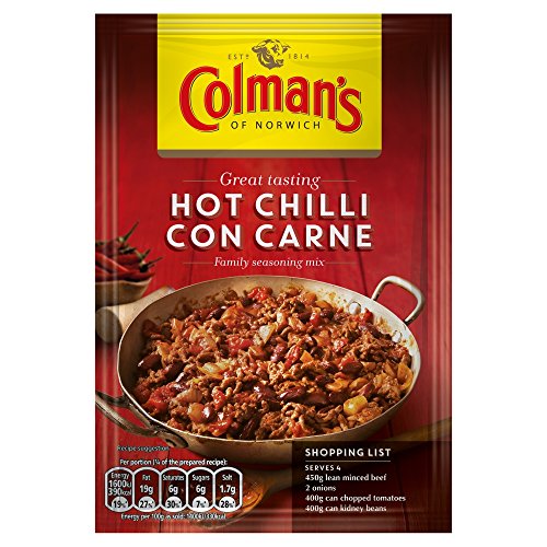 Buy Original Colman's Hot Chilli Con Carne Recipe Mix Imported From The