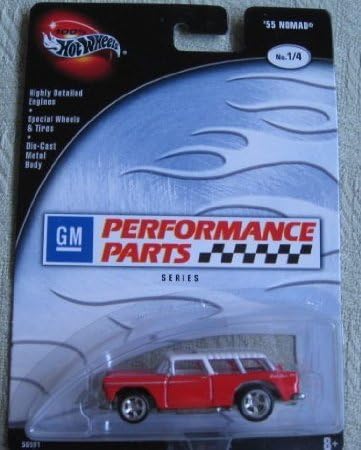Amazon Hot Wheels ホットウィール 100 Gm Performance Parts シリーズ 1 4 55 Nomad Red ミニカー ダイキャスト 車 自動車 ミニチュア 模型 並行輸入 ミニカー ダイキャストカー ホビー