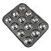 MyLifeUNIT Madeleine Pan, Nonstick Carbon Steel Baking Molds with 12-Cavity