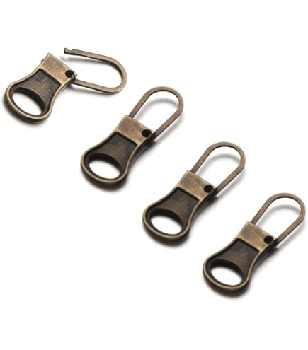 Lot De 8 Tirettes De Fermeture éclair De Rechange En Métal Amovibles Pour Valise, Bagages, Sac à Dos, Vêtements, Loisirs Créatifs, Doré