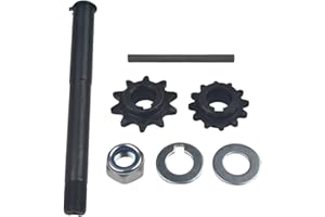 COEFEPIY Go Kart Torque Converter Jackshaft Tool Kit,Jackshaft+10 Tooth #40/41 + 12 Tooth #35 Gear TAV 2+ Key + Nut + Washers + Snap Ring