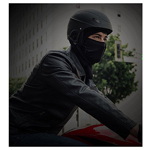 Purjoy [2-Pack] Wind-Resistant Balaclava Ski Mask Face Mask Motorcycle Tactical Balaclava Hood(Black+Black) - Thumbnail 3