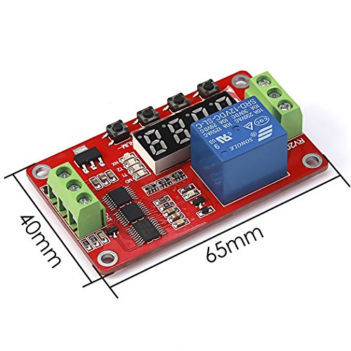 image for GERI Newer Version 12V Multifunction Relay Cycle Timer Module - Progra