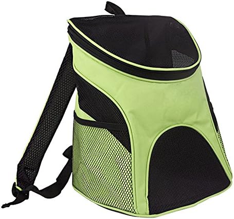 Dog Cat Pet Carriers Travel Backpacks Puppy Dog House With Mesh Window for Pet Rucksack Pet Carrier Apple Green