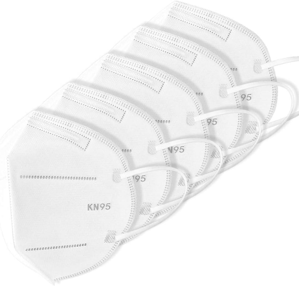 Sportstorm 5 Piece Unisex Mouth Mask Filter Safety Mask Kn95 Masks for Dust Protection for Cycling Camping Travel