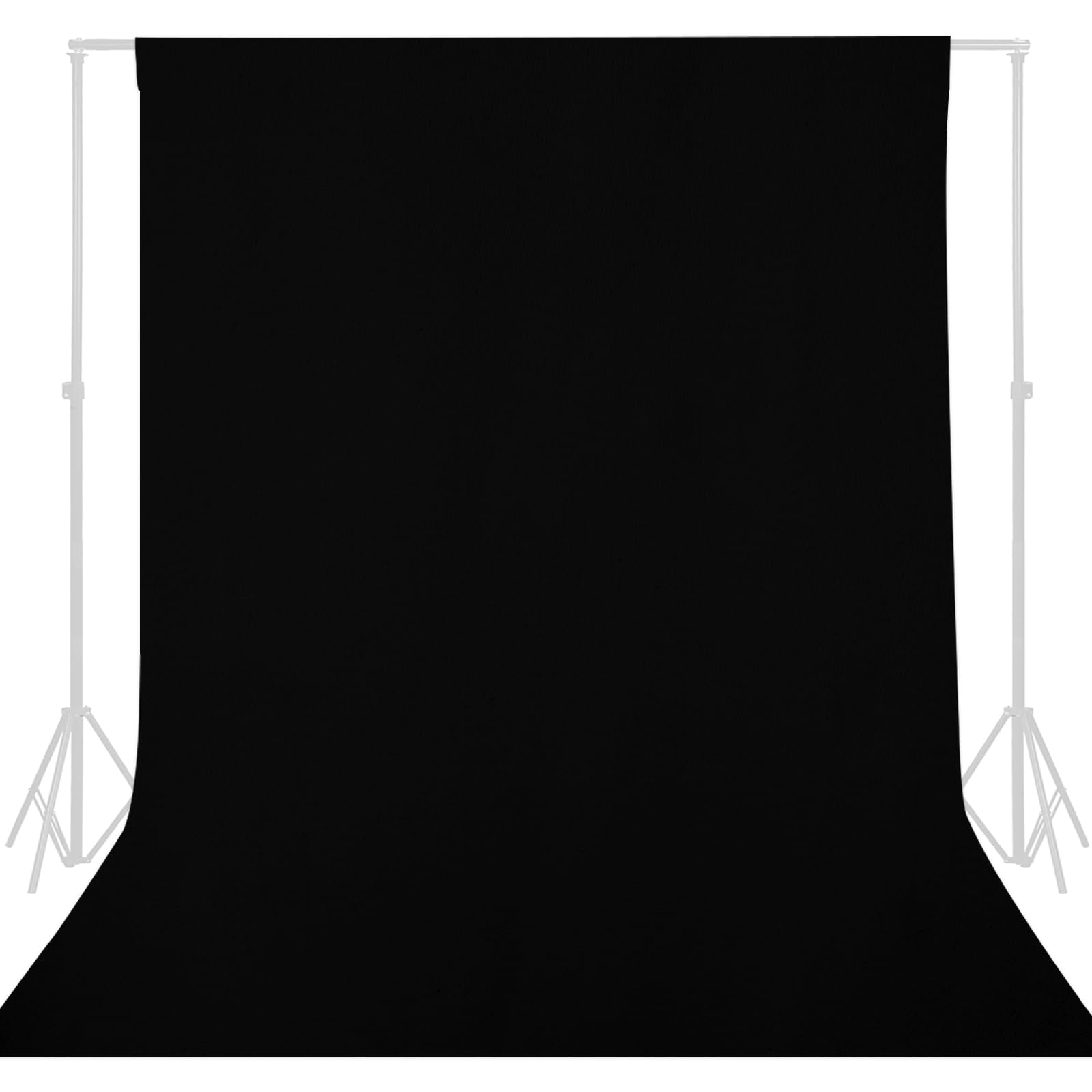 Photo 1 of GFCC Black Backdrop - 6FTX9FT Black Photo Backdrop for Photoshoot Background for Photography Screen Video Recording Picture Background