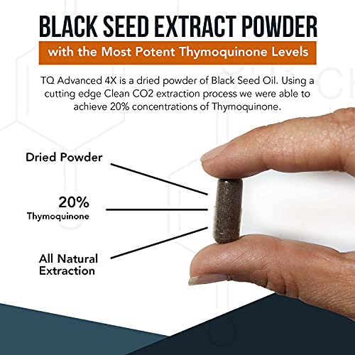 20 Thymoquinone Black Seed Oil Extract Capsules TQAdvanced 4X