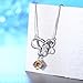 J.Rosée Pendant Necklaces with 925 Sterling Silver and 3A Cubic Zirconia Chain Jewelry Necklace Gifts for Women Girls