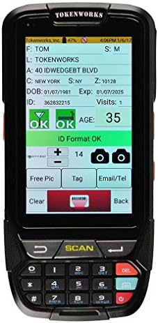TokenWorks IDVisor Smart ID Scanner + All Software Upgrades & Charging Cradle
