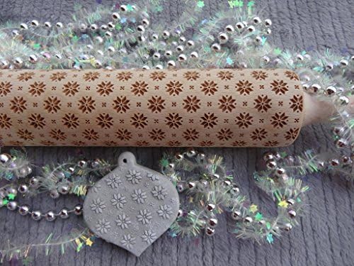 Nordic stars rolling pin and cookie cutter