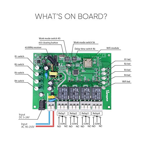 Sonoff 4CH Pro - 4 Gang Inching/Self-Locking/Interlock ... 3 phase electrical wiring diagram in uae 